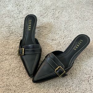 Vintage Lauren by Ralph Lauren Leather Kitten Heels